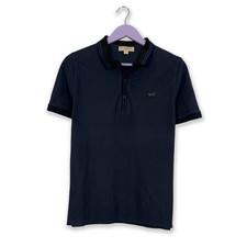 Polo Burberry blu scuro tinta
