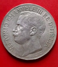 5 LIRE Vittorio Emanuele III 1861 1911  SPL