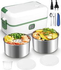 1,2L 200W Lunch Box Elettrico Portatile Scaldavivande,220V, Schiscetta Pranzo Ri