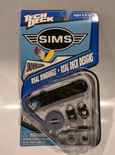 Snowboard Tech Deck Vintage SIMS NUOVO SU CARD leggero usura raro