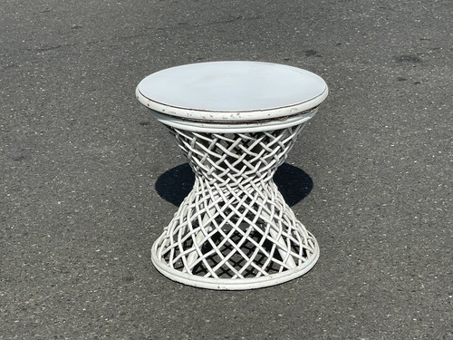 Tavolino tiki vintage bianco - tiki,