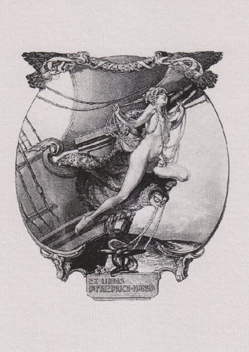 Libris bookplate erotico - ex, n