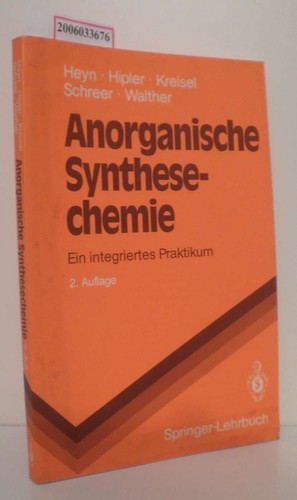 Anorganische synthesechemie - anorganische,