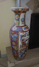 GRANDE VASO CINESE CERAMICA DECORATO A MANO ALT 60 CM