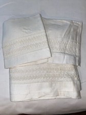 Lenzuolo intero piatto pizzo