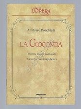 La Gioconda Ponchiello Opera Lirica Libretto I grandi de L'Opera De Agostini