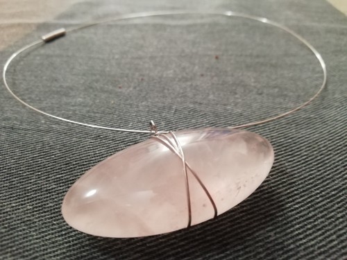 Collana rigida grande pietra - rigida,