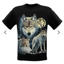 Lupi della notte - 2D Rock Eagle T-Shirt Luminosa al Buio