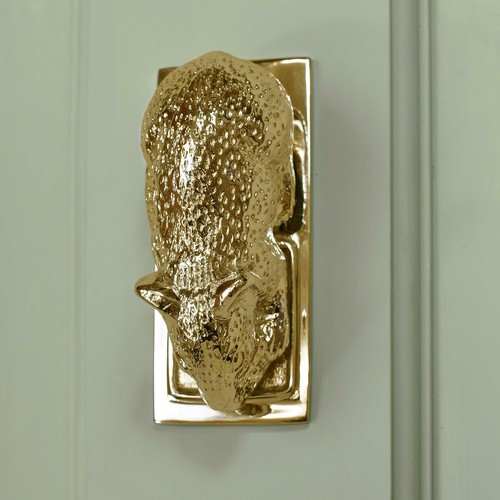 Polished brass dormouse - polished,