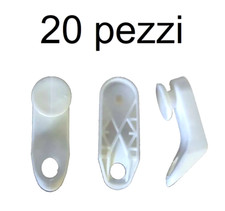 Ganci Scorrevoli Per Binario Bastone Da Tenda Ricambio In Plastica 20 Pezzi