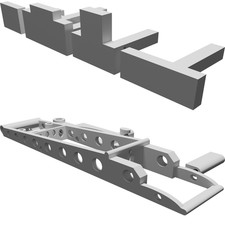 Telaio Slot Car per Motore 16D