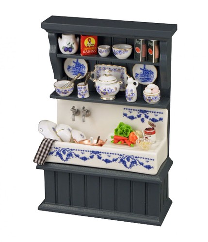 Mobiletto cucina blu - mobiletto, con