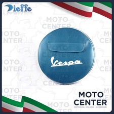 COPRIRUOTA DI SCORTA JEANS 3,00 X 10" PIAGGIO  VESPA 50 125 (BORDINO BIANCO E TA
