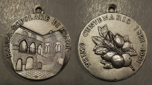 Medaglia centenario banca - medaglia,