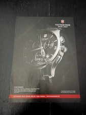 VICTORINOX SWISS ARMY ALLIANCE CHRONOGRAPH WATCH OROLOGIO VINTAGE AD PUBBLICITA