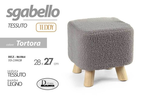 Pouf sgabello poggiapiedi - sgabello,