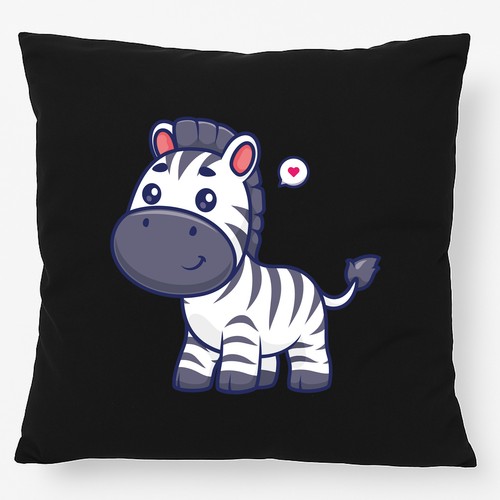 Cuscino zebra fumetto idea - fumetto,