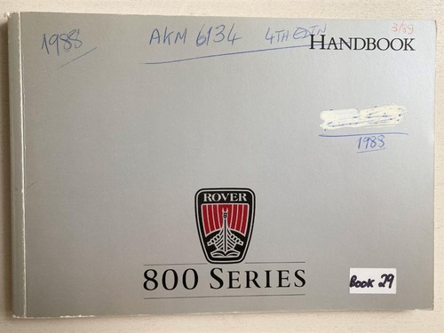 Rover serie 800 - serie, manuale
