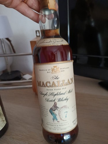 Macallan single malt scotch - single,