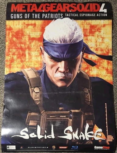 Metal gear solid poster - metal, xl