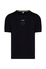 AERONAUTICA MILITARE TSHIRT BLU UOMO XL MEZZA MANICA IN COTONE CON LOGO CENTRALE