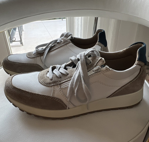Sneakers basse bianche beige - basse, bianche/beige