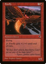 X 1 Firefly NM Tempest 172 MTG