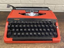 Brother Delux  220 Vintage Anni 70”Macchina X Scrivere funzionante con Valigetta