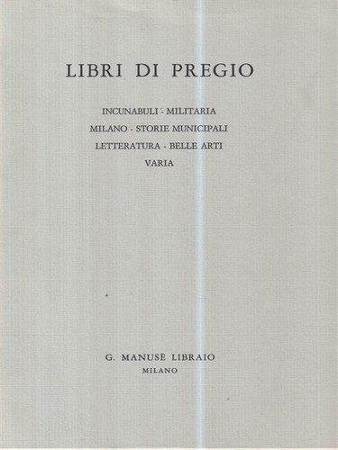 Libri pregio manuse - libri, manuse'