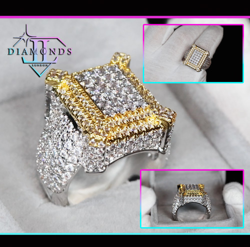 Anello con diamanti - , simulati