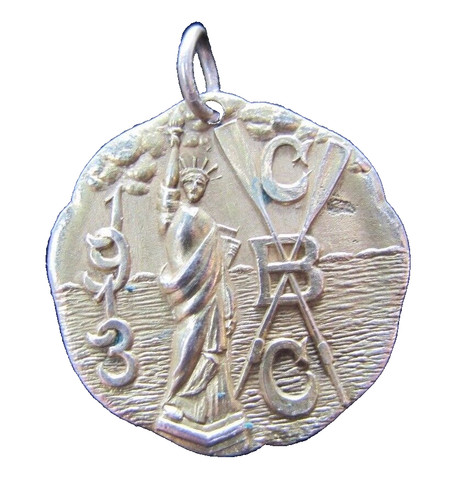 1913 canoe race gold filled - gold,