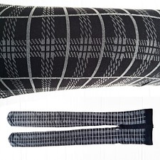 ?Calze Collant Spesse Nero Grigio Calzamaglia Scozzese Tartan Opache Coprenti