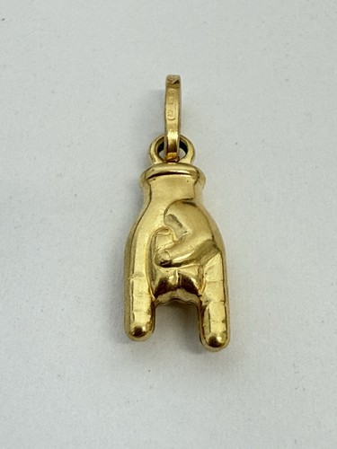 Pendentif mano cornuto or - pendentif,