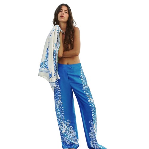Pantalone donna zara raso - donna,
