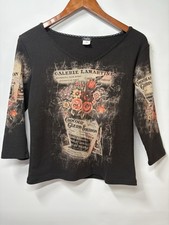 VTG Y2K Yukiko Black Floral