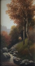 Dipinto a olio su cartone