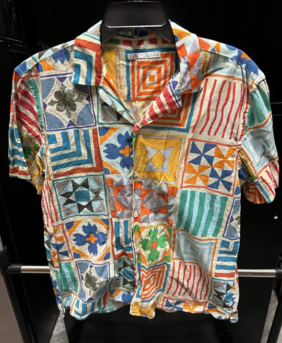 Zara camicia uomo bottoni - zara, l