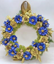 Ghirlanda  fiori pigne 132  30