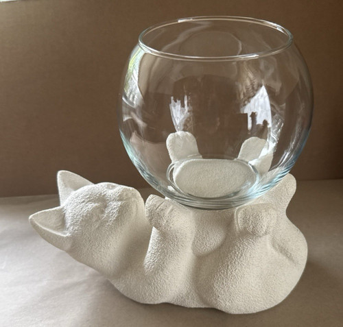Haeger pottery gatto bianco - pottery,