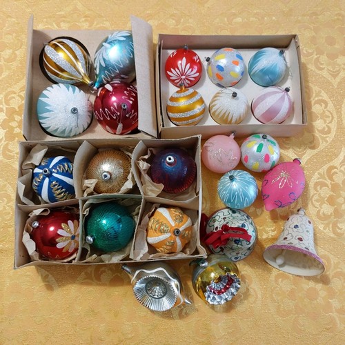 Lotto palle vintage addobbi
