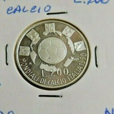 REPUBBLICA - 200 LIRE 1989 MONDIALI DI CALCIO - FDCFS ARGENTO