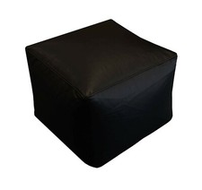 Pouf poggiapiedi ecopelle cubo - pouf,