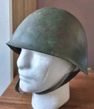 Rare WW2 Italian Experimental Rivetless M33 Helmet Complete & Named