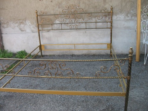 Letto ottone matrimoniale - letto,