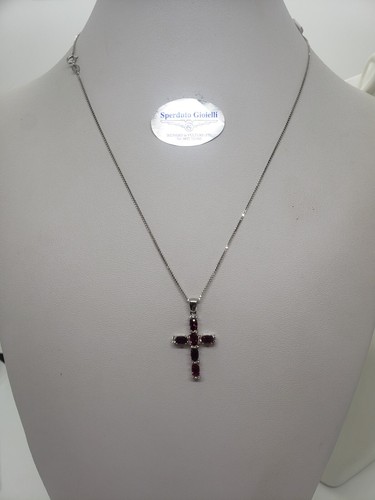 Collana donna con croce oro - con,