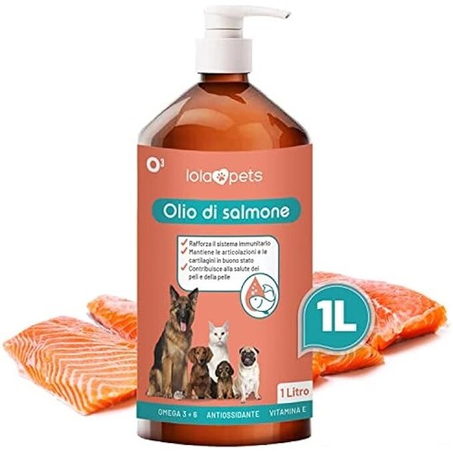 Olio salmone per cani e - olio,