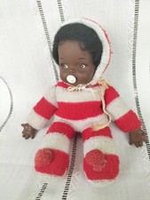 Mini Bambola  Cicciobello Angelo Nero Sebino Vintage Doll