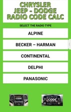 CODICE SBLOCCO PIN RADIO JEEP