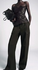 Top bustier paillettes zara - top,