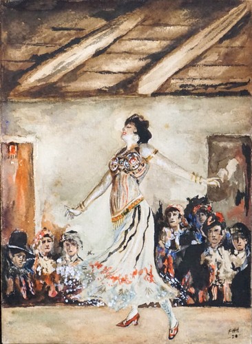 1920 antico disegno - antico, acquarello
